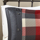 Wholesale Cabin Farmhouse Buffalo Check Comforter/Duvet Cover Set, Red