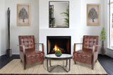 Davenport Tufted Leather Chair
