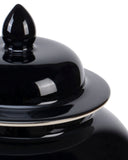 Imperial Black Small Temple Jar