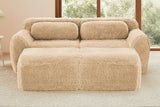 MELLOW 80" Loveseat with 2 Ottomans
