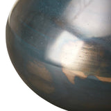 Handmade Blue Metallic Vases Set of 3