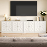 56" 4-Door Sideboard Cabinet – Adjustable Shelves
