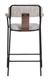 Couva Counter Stool (Set of 2) Gray Tweed