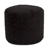 Tall Pouf Angora Ebony