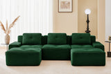 CORDELIA 117" 3-Seater Sofa with 2 Ottomans