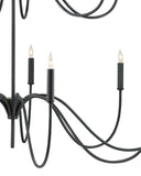 Tirrell Medium Black Chandelier