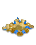 Wrapped Lotus Leaf Blue Bowl