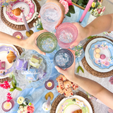 Tea Time Party 9 Inch Premium Paper Plates Set 16