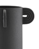 Happy 40 Tube Black Vase