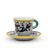 Ricco Deruta Espresso Cup & Saucer, Italian Ceramic