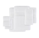 Turkish Cotton 6-Piece Bathroom Towel Set, White