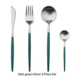 Mixora 304 Stainless Steel Gold Cutlery Set