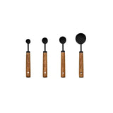 Mixora Black Stainless Measuring Cups & Spoons Set