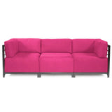 Axis 2pc Sectional Regency Fuchsia Titanium Frame