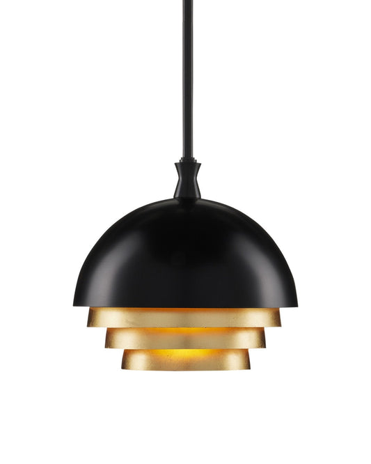 Salviati Medium Black & Gold Pendant