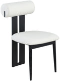Dario - Faux Leather Dining Chair With Black Frame (Set of 2)