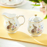 Grace Teaware Meadow Bunny Sugar & Creamer Set