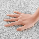 100% Cotton Tufted 3000 Gsm Reversible Bath Rug, Grey