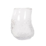 Portage Ice Clear Abstract Glass Vase- Medium