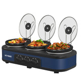 Triple 1.5QT Stainless Slow Cooker Buffet Server