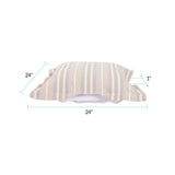 Indoor/Outdoor Puff Scroll Ottoman Dune Sand Cover Only