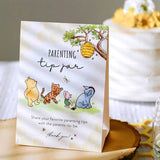 Honey Bear Baby Shower Advice Card Tip Jar Set