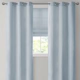 Basketweave Room Darkening Cordless Roman Shade, Blue