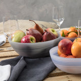 La Jolla Grey Serving Bowl 9.75"