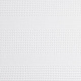 Medium Weight Waffle Weave Cotton Shower Curtain, White