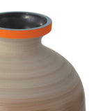 Happy 80's Gray, Beige, Orange & Blue Vase Set of 3
