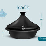 Kook Moroccan Cast Iron Tagine 3.3 Qt Blue
