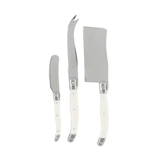 Wholesale French Home Laguiole Set of 3 Cheese Knives - Faux Ivory