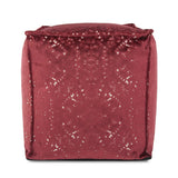 Square Pouf Pisani Ruby