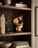 Abstract Matte Bronze Ceramic Statue