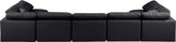 Indulge - Faux Leather 7 Piece Modular U-Shaped Sectional