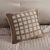 Charmeuse Striped 7-Piece Comforter Set, Champagne