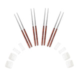 Pakkawood Chopsticks with Ceramic Rests & Sauce Bowls Set