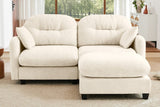 NUVIA 74" Loveseat with 1 Ottoman