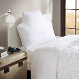 Headboard Backrest Canvas Pillow, White