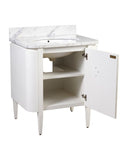 Briallen 30" White Vanity with Oval Undermount Sink