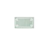 Wholesale High Pile Bordered Bathroom Rug, Seafoam Green