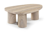 Teramo - Traverine Concrete Indoor/Outdoor Coffee Table