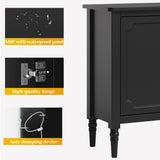 Console Cabinet, 59'' Mid Century Modern Pantry Cabinet