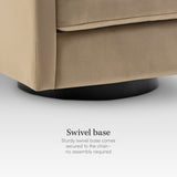 Modern Square Swivel Accent Chair