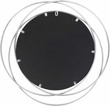 Basay Round Silver Gray Mirror