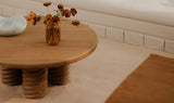 Treccia Round Coffee Table Oak