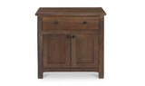 Gene Charging Nightstand Dark Brown