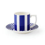 Spode Steccato Bold Espresso Cup & Saucer Set
