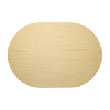 Strata Leather Gold Placemat - Oval 13.3x16.5"- Set of 4