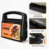 3-in-1 Sandwich/Waffle Maker – 5-Min Waffles, Glass Top